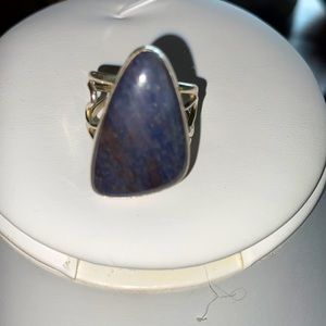 Jay King free form chalcedony open shank sz9 ring